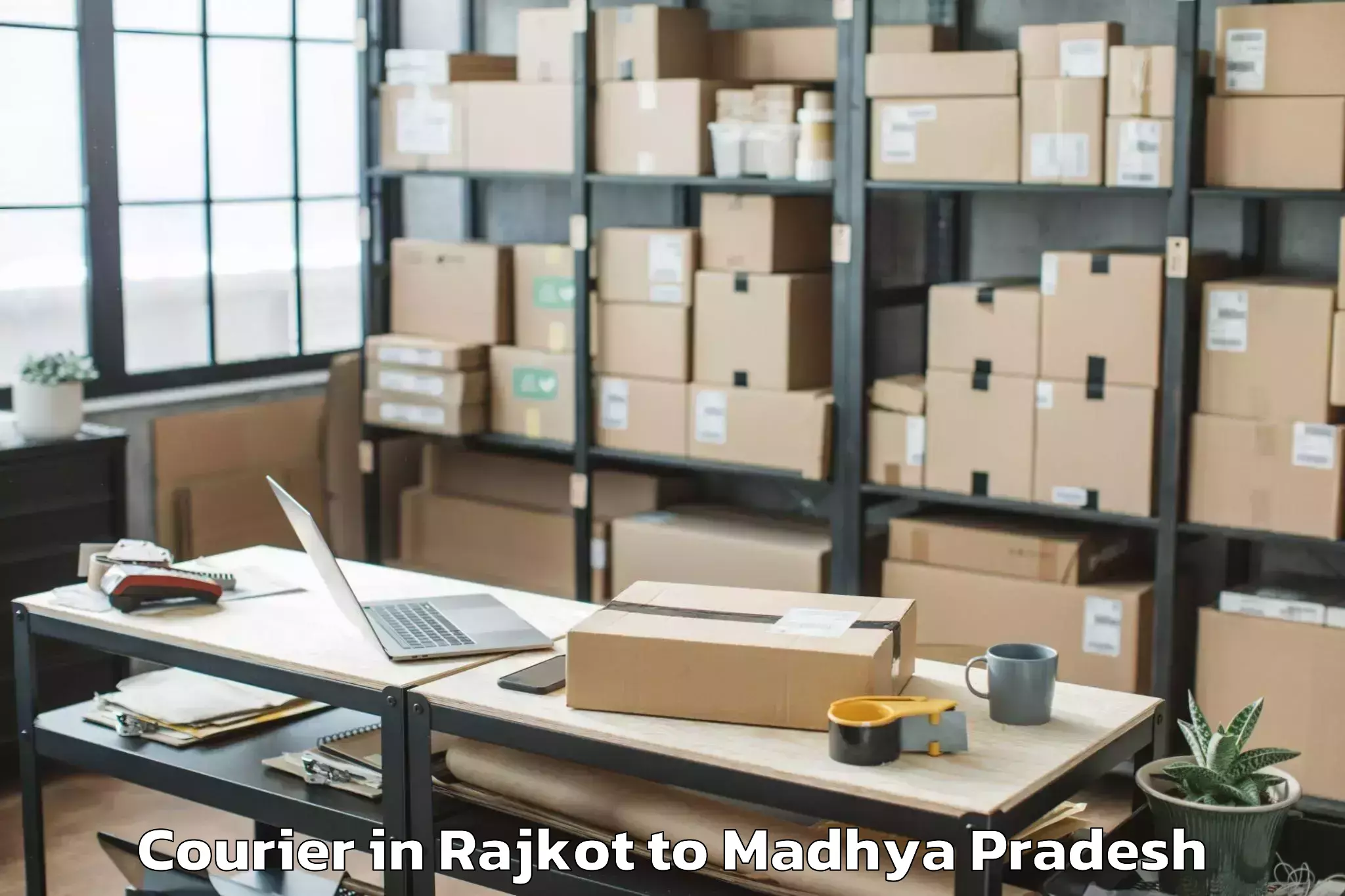 Book Rajkot to Malhargarh Courier Online